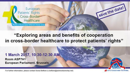 1 Mars, European Parliament, Brussels: UEHP invited to speak at the conference “Exploring areas and benefits of cooperation in cross-border healthcare to protect patients’rights”