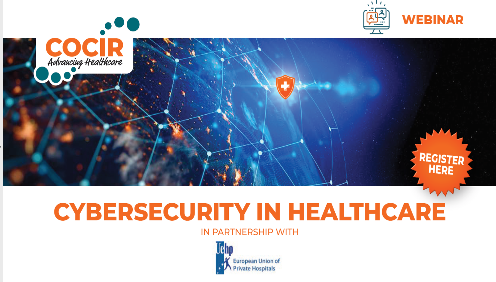 INVITATION – COCIR/UEHP webinar on CYBERSECURITY IN HEALTHCARE, 30 June 2020 – 14h-15.30h