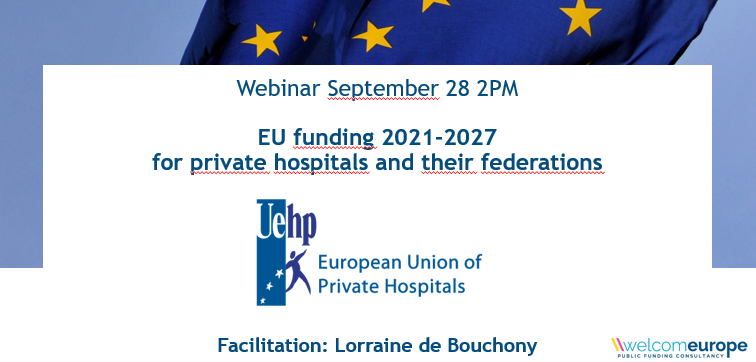 28 September: UEHP webinar on EU funding programmes