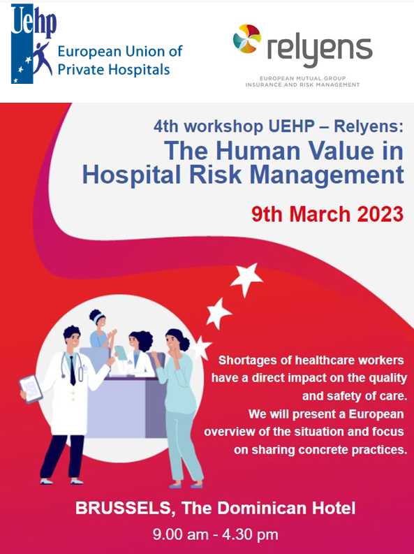 4th UEHP-Relyens workshop: “The Human Value in Hospital Risk Management”