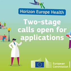4 two-stage calls are open for applications under Horizon Europe Health
